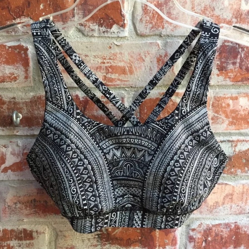 Lululemon Energy Sports Bra Nulux Entwined Black 6 - Picture 2 of 6